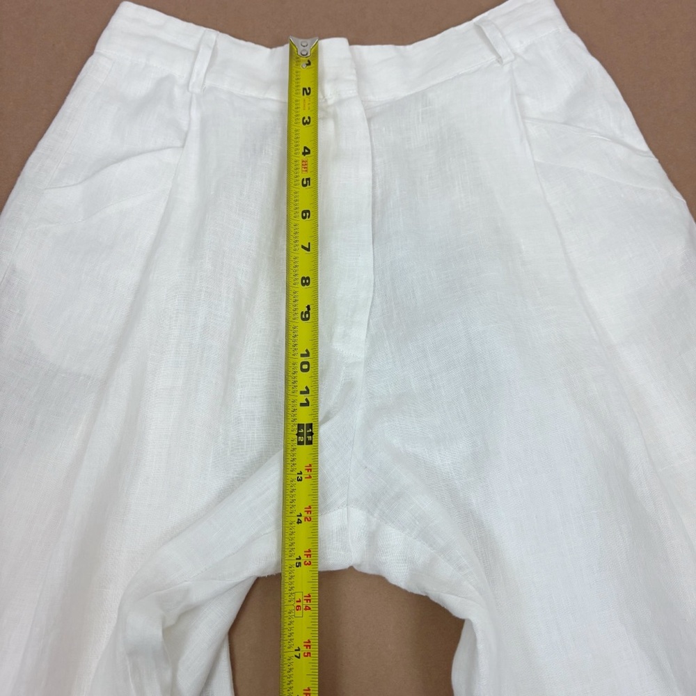 AEXAE Linen Trousers in White Size M - Picture 15 of 16